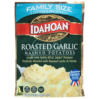 Idahoan Mashed Potatoes, Roasted Garlic, Family Size - 8 Ounce 