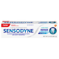 Sensodyne Fluoride Toothpaste, Extra Fresh, Repair & Protect