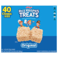 Rice Krispies Treats Crispy Marshmallow Squares, Original, Classic Size - 40 Each 