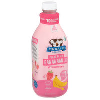 Mooala Organic Bananamilk, Plant-Based, Strawberry - 48 Fluid ounce