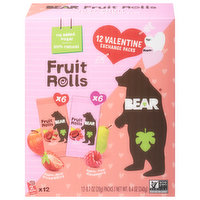 Bear Fruit Rolls, Apple-Pear Strawberry/Apple Pear Raspberry - 12 Each 