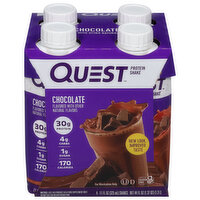 Quest Protein Shake, Chocolate - 4 Each 