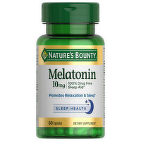 Nature's Bounty Melatonin,10 mg, Capsules - 60 Each 