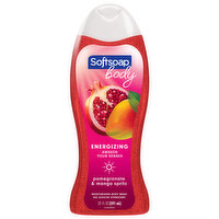 Softsoap Body Wash, Moisturizing, Pomegranate & Mango Spritz, Energizing - 20 Fluid ounce 