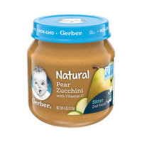Gerber Natural Pear Zucchini Baby Food - 4 Ounce 