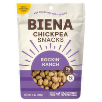 Biena Chickpea Snacks, Rockin' Ranch - 5 Ounce 