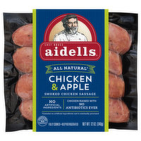 Aidells Smoked Chicken Sausage, Chicken & Apple - 12 Ounce 