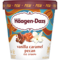 Haagen-Dazs Ice Cream, Vanilla Caramel Pecan - 14 Fluid ounce 