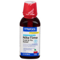 TopCare Cold & Flu Relief, Nite Time, Multi-Symptom Relief, Cherry Flavor