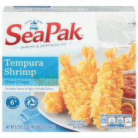 SeaPak Tempura Shrimp, Oven Crispy - 8.2 Ounce