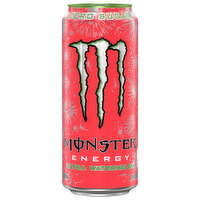 Monster Energy Drink, Zero Sugar, Ultra Watermelon - 16 Fluid ounce 