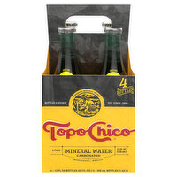 Topo Chico Mineral Water, Carbonated, 4 Pack