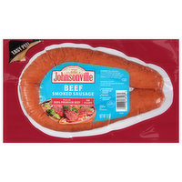Johnsonville Sausage, Smoked, Beef - 12 Ounce 