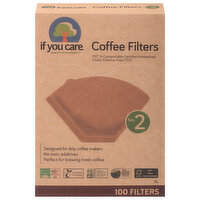 If You Care Coffee Filters, No. 2 - 100 Each 