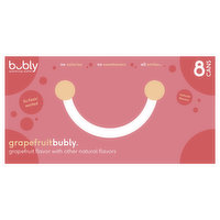 Bubly Sparkling Water, Grapefruit - 8 Each 