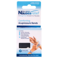 Sea-Band Wristbands, Acupressure, Nausea Relief - 2 Each 