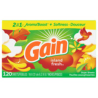 Gain Dryer Sheets, Island Fresh