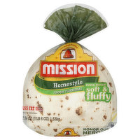 Mission Tortillas, Flour, Homestyle - 24 Each 