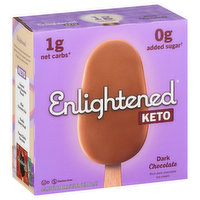 Enlightened Ice Cream Bars, Dark Chocolate - 4 Each 