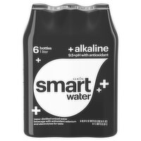 Smartwater Alkaline Water, 9.5+ pH - 6 Each 