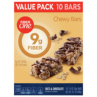 Fiber One Chewy Bars, Oats & Chocolate, Value Pack - 10 Each 