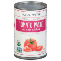 Made With Tomato Paste, No Salt Added, Organic - 6 Ounce 