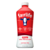 Fairlife Milk, Lactose Free, Whole, Ultra-Filtered - 52 Ounce