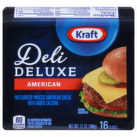 Kraft Cheese, Slices, American, Deli Deluxe