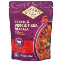 Patak's Tikka Masala, Lentil & Veggie, Medium - 10.05 Ounce 