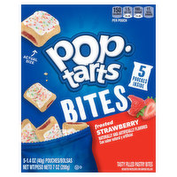Pop-Tarts Pastry Bites, Strawberry, Frosted - 5 Each 