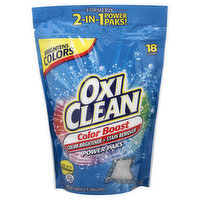 OxiClean Color Brightener + Stain Remover, Color Boost, Power Paks - 18 Each 
