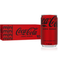 Coca-Cola Cola, Zero Sugar, Mini, 10 Pack - 10 Each 