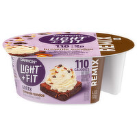 Dannon Yogurt & Mix-Ins, Fat Free, Brownie Sundae, Greek