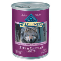 Blue Buffalo Food for Dogs, Natural, Beef & Chicken Grill - 12.5 Ounce 