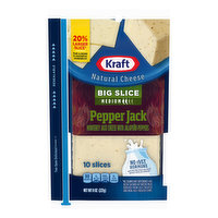 Kraft Big Slice Pepper Jack Cheese Slices - 8 Ounce