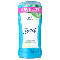 Secret Antiperspirant/Deodorant, Invisible Solid, Shower Fresh, 2 Pack - 2 Each 