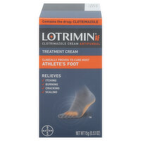 Lotrimin Treatment Cream, Antifungal, Athlete's Foot - 0.53 Ounce 