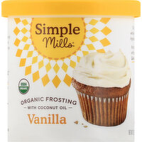 Simple Mills Frosting, Organic, Vanilla - 10 Ounce 