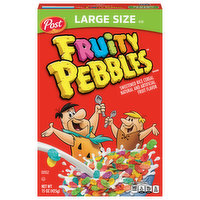 Fruity Pebbles Cereal, Large Size - 15 Ounce 