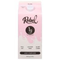 Rebel Cream Milk, Full Fat, Plain