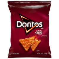 Doritos Tortilla Chips, Spicy Nacho Flavored - 2.75 Ounce 