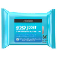 Neutrogena Towelettes, Cleansing, Ultra-Soft, Hydro Boost - 25 Each