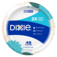 Dixie Plates, 8-1/2 Inch - 48 Each