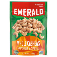 Emerald Whole Cashews, Roasted & Salted - 5 Ounce 