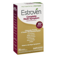 Estroven Menopause Relief, Complete Multi-Symptom, Caplets - 28 Each 