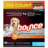 Bounce Mega Sheet, Fresh Scent - 130 Each 