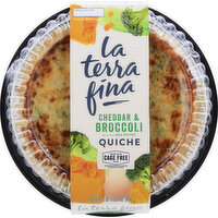 La Terra Fina Quiche, Cheddar & Broccoli