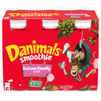 Danimals Smoothie, Cotton Candy Flavor - 6 Each 