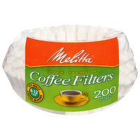 Melitta Coffee Filters, Basket, Super Premium - 200 Each 