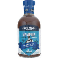 True Made Foods BBQ Sauce, Memphis - 18 Ounce 